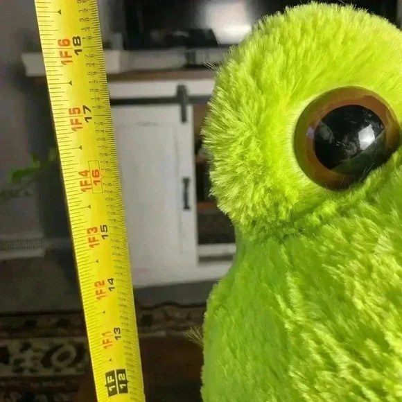 18” Green and Yellow Stuffed Soft Frog Plush - Picture 6 of 6